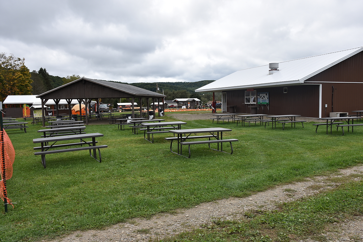 picnic tables