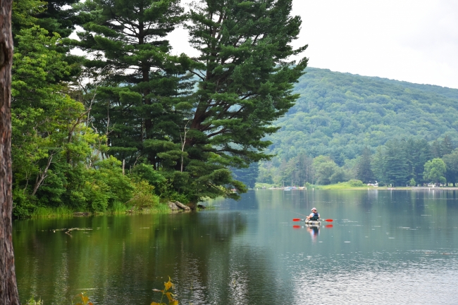 Kayaker at Allegany State Park-Red House