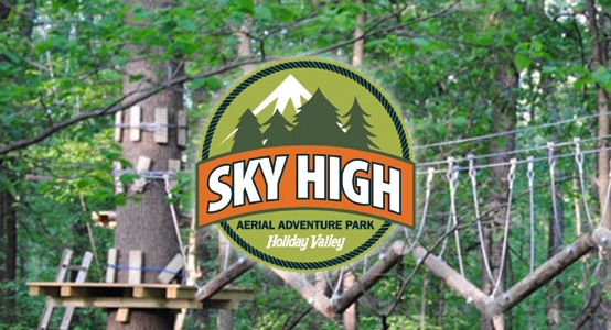 Photo of one of the challenges at Sky High Adventure Park
