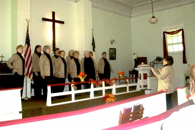 Picture of Sweet Adelines Performed at the Leon Historical 1836 Church