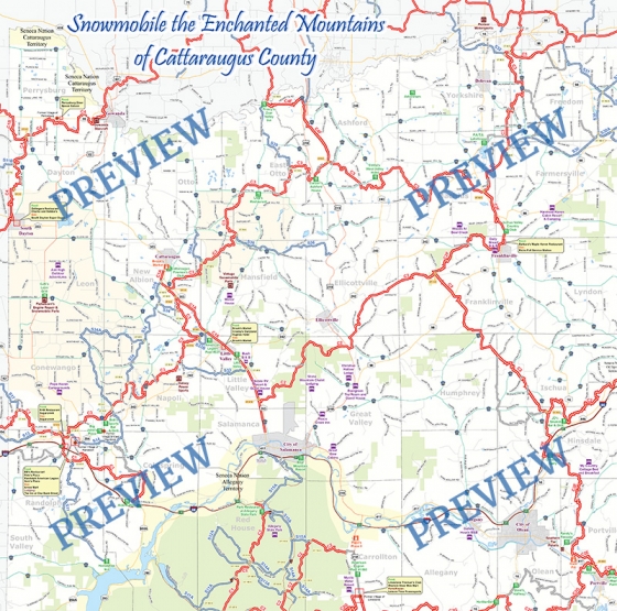 Portion of the Snowmobile Map