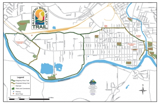 Preview of the Allegheny River Valley Trail Map