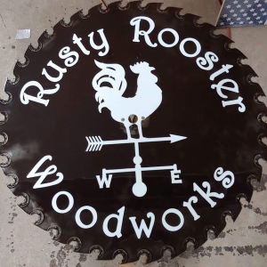 Rusty Rooster Sign