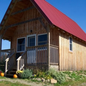 One of the cabins at Aim High Outdoor Adventures