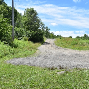 Photo of road to the junction boat launch