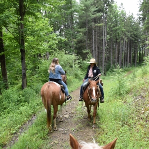 Photo of horseback ride with The Crosspatch
