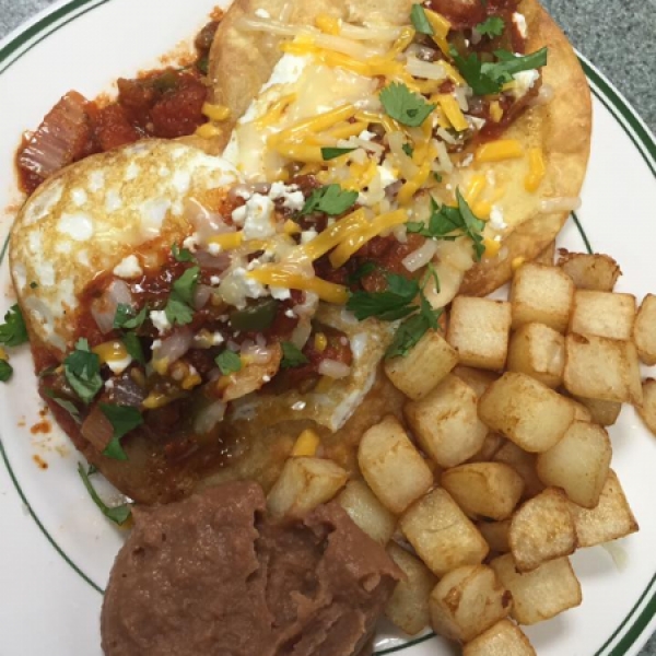 Green Acres Cafe's Huevos Rancheros