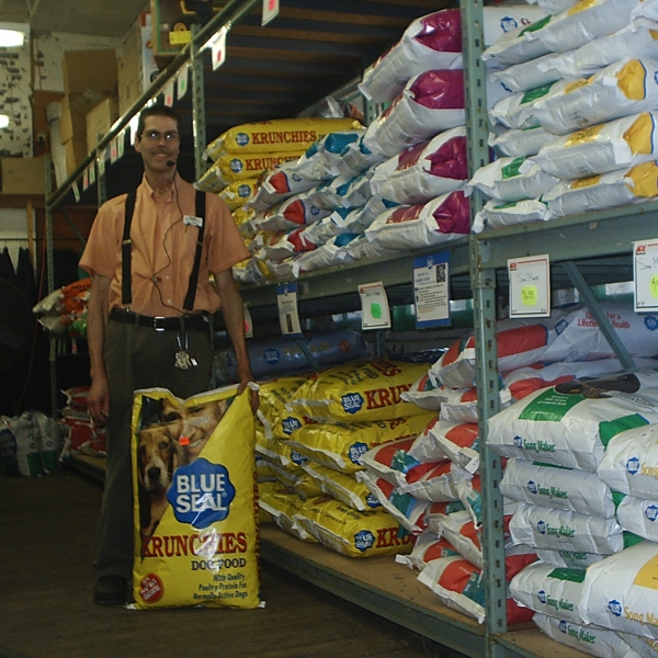 selection of animal feed at Worth W. Smith Co.