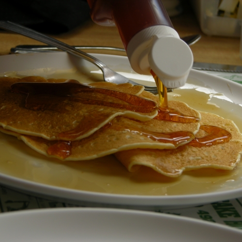 Unlimited Pancakes and Maple Syrup at Moore's