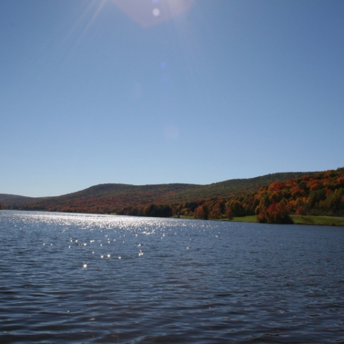 Photo of Red House Lake at Allegany State Park in Autumn