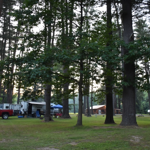 Camper at Riverhurst Campground along the Allegheny River