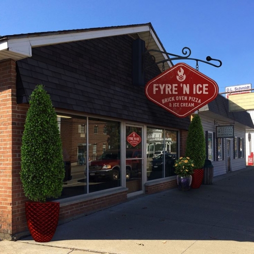 Outside of Fyre 'N Ice 