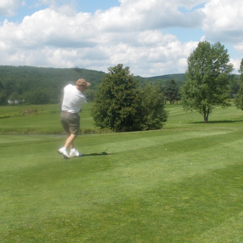 Photo of a golfer at Ischua Valley Country Club