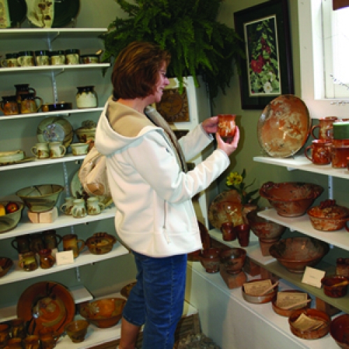 selection of wares at Hog Shed Studio Pottery