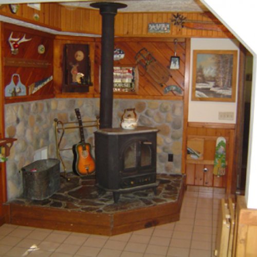 inside one of the chalets
