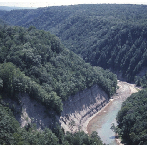 Aerial view of Zoar Valley