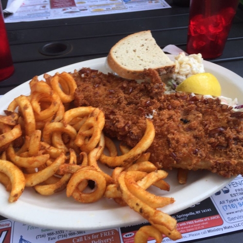 Preztel-Crusted Haddock at Zoar Valley Tavern & Restaurant