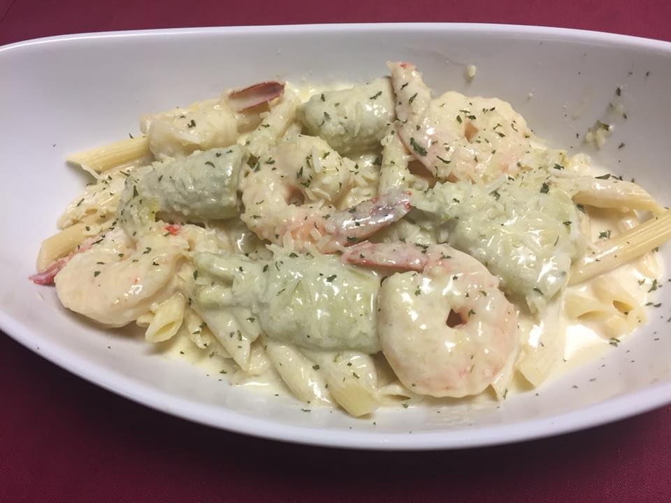 Mirchi Shrimp Alfredo