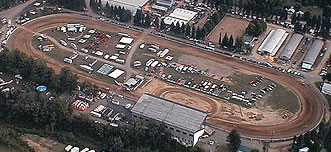 Aerial of the Little Valley Speedway