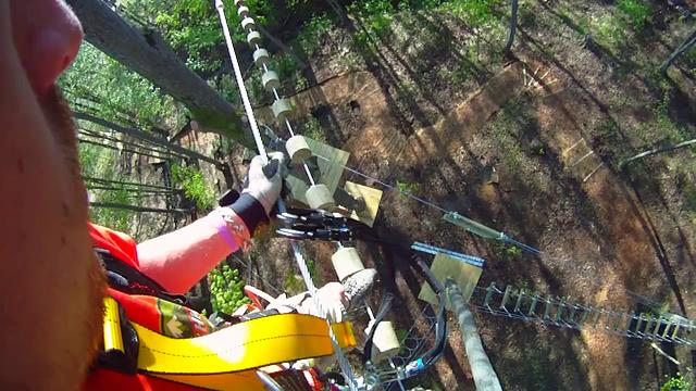 Sky High Adventure Park at Holiday Valley, as seen from Rescue Monitor trainer Brian Earley. He wear