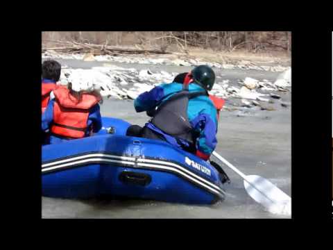 Short video of whitewater rafts on Cattaraugus Creek near Point Peter